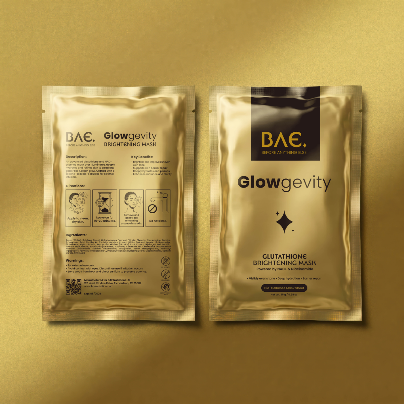 Glowgevity mask